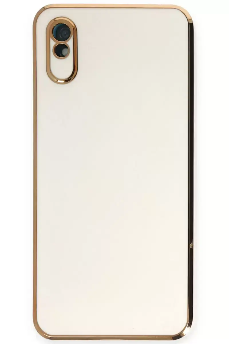 Newface Xiaomi Redmi 9a Kılıf Volet Silikon - Beyaz
