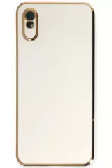 Newface Xiaomi Redmi 9a Kılıf Volet Silikon - Beyaz
