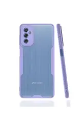 Newface Samsung Galaxy M52 5g Kılıf Platin Silikon - Lila