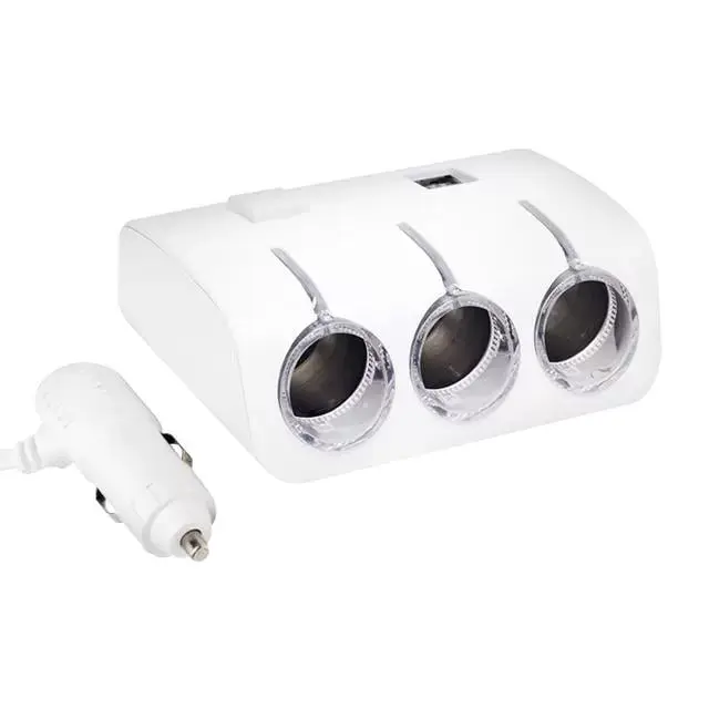 Powermaster Pm-18952 12v/24v Uyumlu 3'lü Oto Çakmak Çoklayıcı Ve 2'li Usb Şarj Cihazı