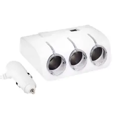 Powermaster Pm-18952 12v/24v Uyumlu 3'lü Oto Çakmak Çoklayıcı Ve 2'li Usb Şarj Cihazı