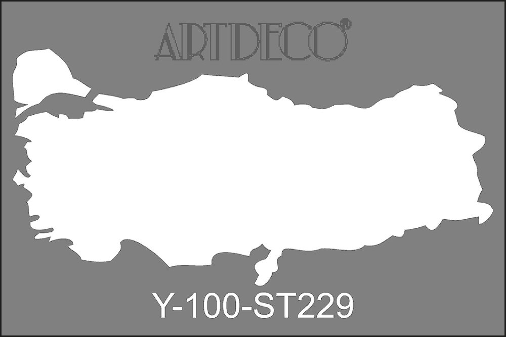 Stencil A4 Türkiye Haritası 223