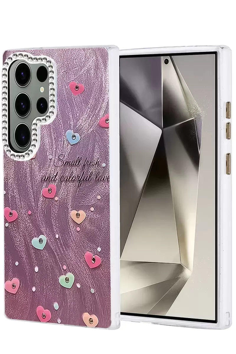 Newface Samsung Galaxy S23 Ultra Kılıf Blade Aynalı Desenli Kapak - Desen 8