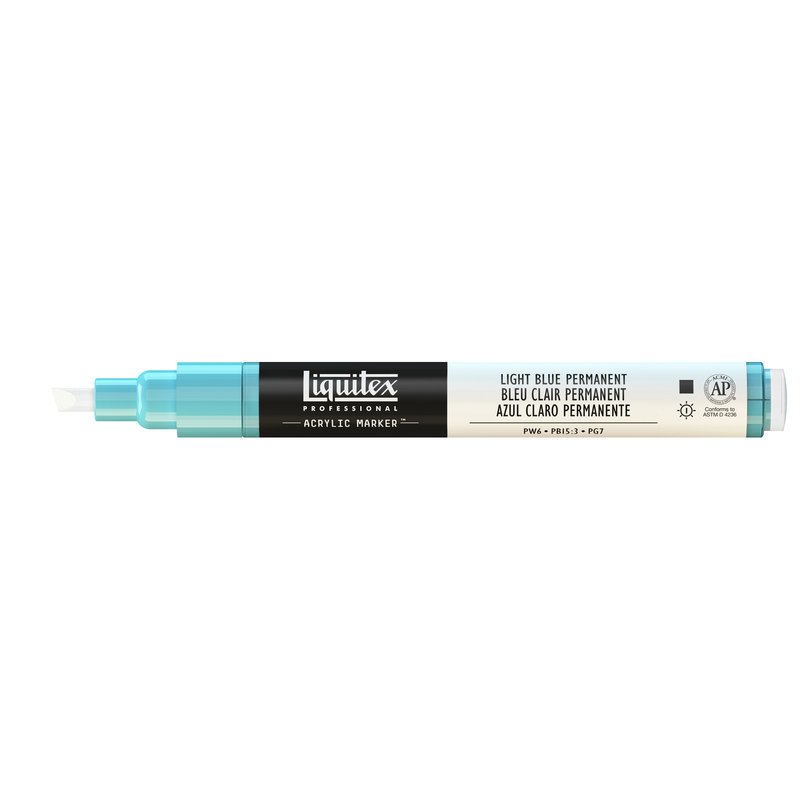 Akrilik Kalem - 2-4mm - Light Blue Permanent