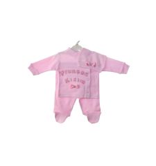 AyBaby AY843 Prenses Kızım Renkli Patik Zıbın - Pembe
