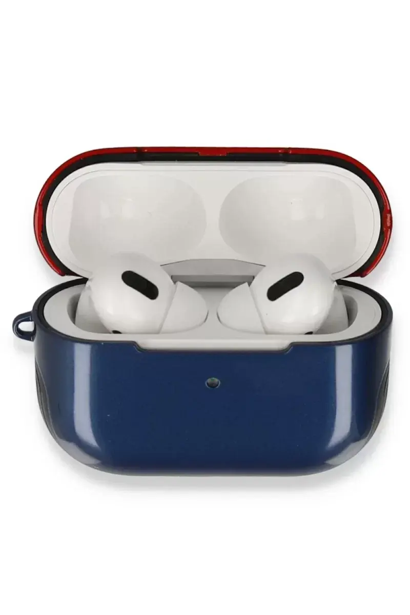 Newface Airpods 3 (3.nesil) 3in1 Kılıf - Lacivert-kırmızı