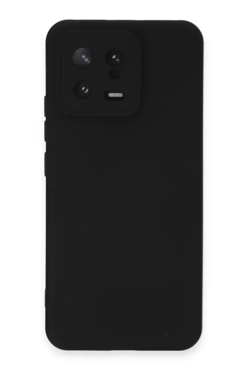 Newface Xiaomi Mi 13 Kılıf Nano İçi Kadife Silikon - Siyah