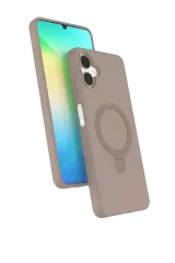 Newface Samsung Galaxy A06 Regal Magsafe Standlı Kapak - Çöl Titanyum