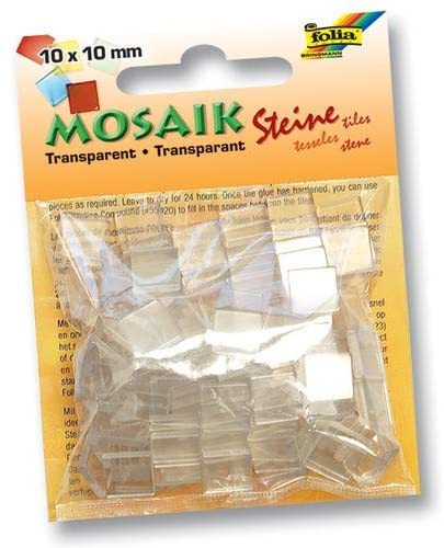 Mozaik Taşı Transparan Beyaz - 10x10mm - 45gr