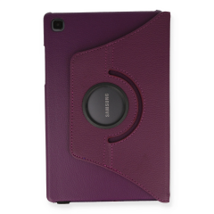 Samsung Galaxy T500 Tab A7 10.4 Kılıf 360 Tablet Deri Kılıf - Mürdüm