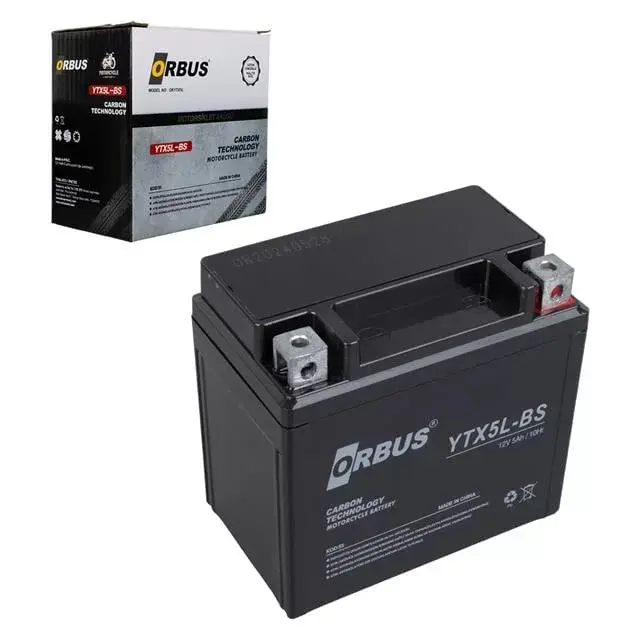 Orbus Ytx5l-bs 12v 5a Motosiklet Aküsü (114 X 70 X 106 Mm) (1.8kg)