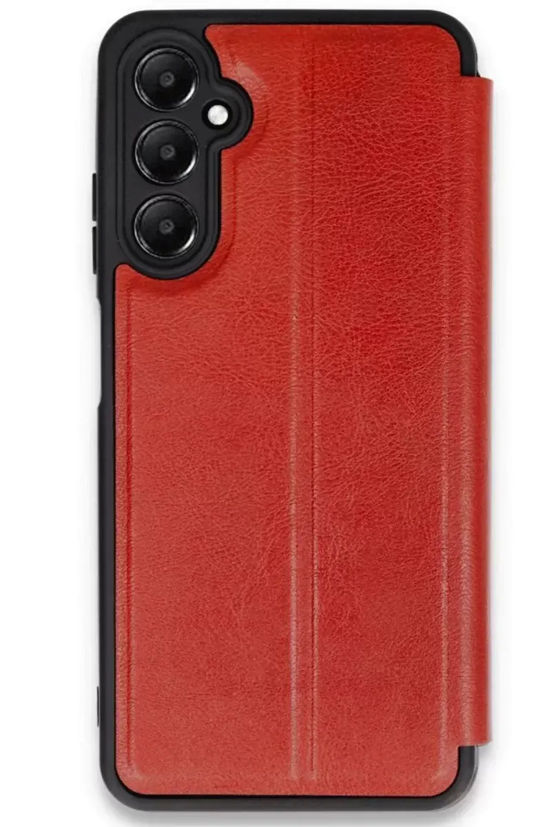 Newface Samsung Galaxy A26 Kılıf Flip Cover - Kırmızı