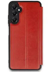 Newface Samsung Galaxy A26 Kılıf Flip Cover - Kırmızı