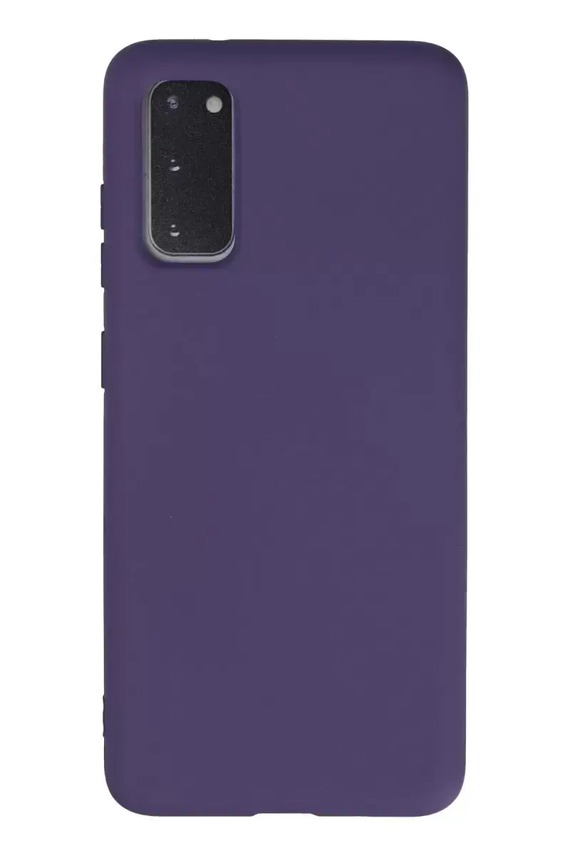Newface Samsung Galaxy S20 Kılıf Nano İçi Kadife Silikon - Mor