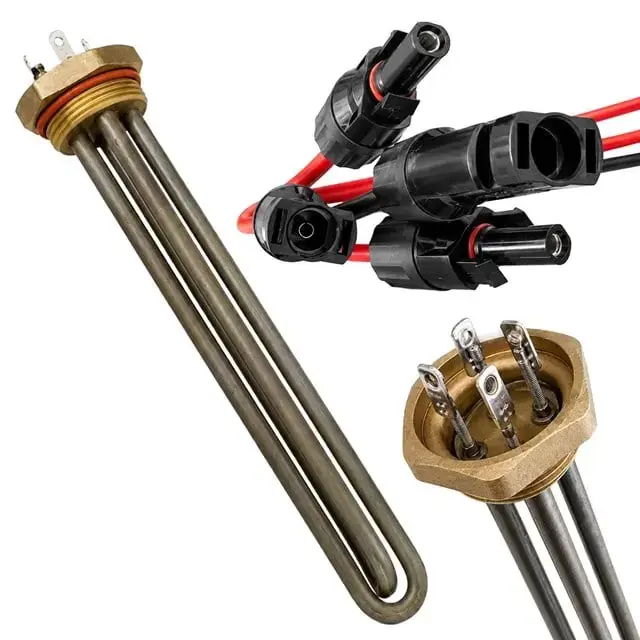 Powermaster Pm-29934 40mm Pirinç Başlıklı Solar Rezistans - Mc4 Konnektörlü Pabuçlu Tam Set