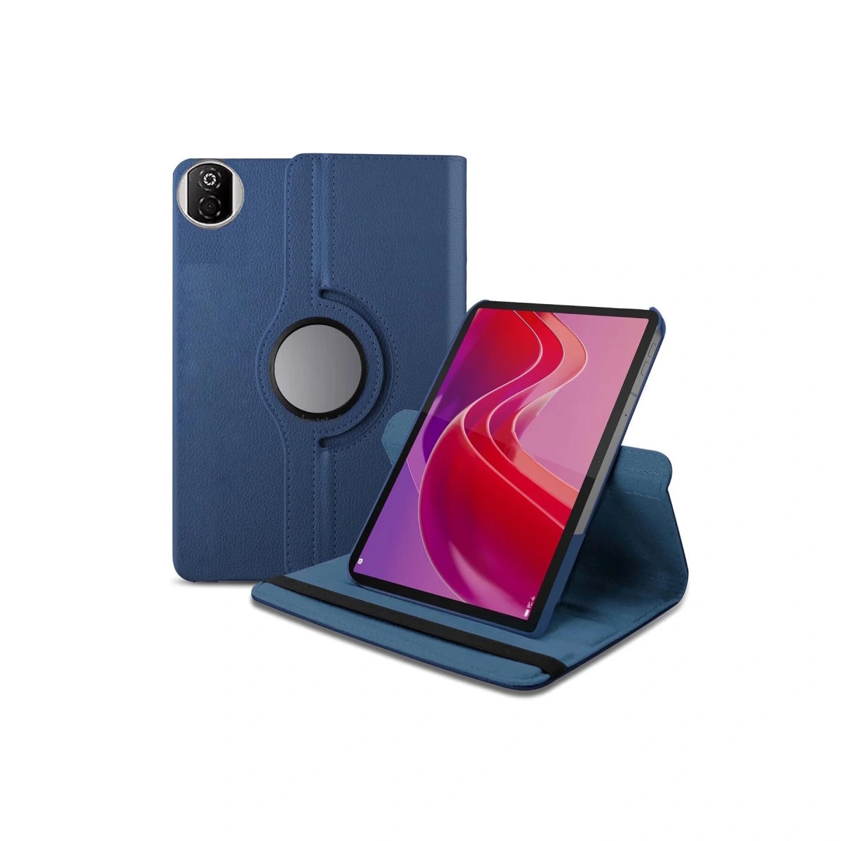 Huawei Honor Pad X7 360 Tablet Deri Kılıf - Lacivert