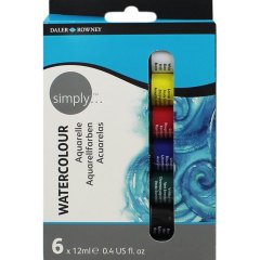 Tüp Suluboya Seti 12ml 6 Renk