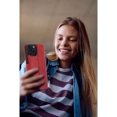 İphone 15 Trend S Plus Kapaklı Kılıf - Taba