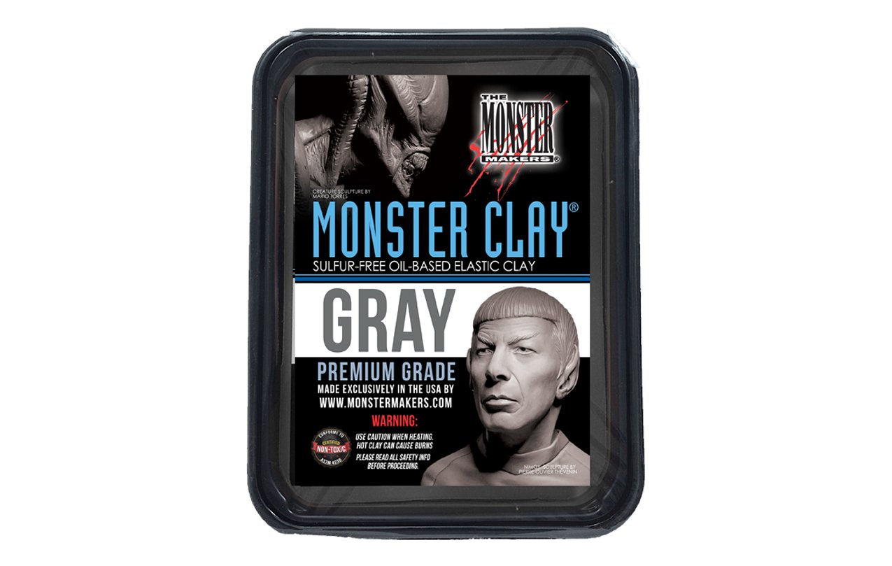 Monster Clay Elastik Modelleme Kili Medium Gri- 2.27kg