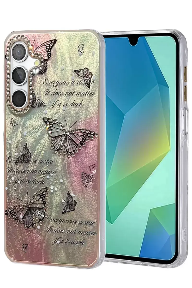 Newface Samsung Galaxy A25 5g Kılıf Blade Aynalı Desenli Kapak - Desen 6