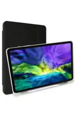 Newface Apple İpad 9.7 (2018) Kılıf Kalemlikli Mars Tablet Kılıfı - Siyah