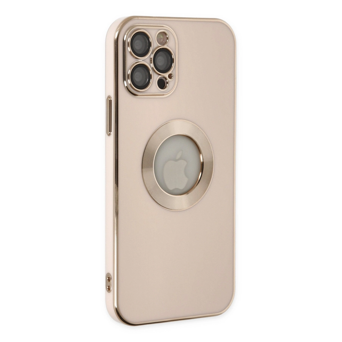 İphone 12 Pro Kılıf Store Silikon - Pembe