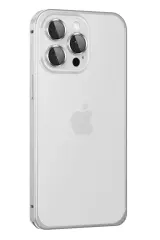 Joko İphone 15 Pro Max Metal Bumper Mat Kapak - Gümüş