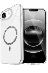Newface Apple İphone 16e Live Diamond Magsafe Kapak - Şeffaf