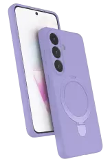 Newface Samsung Galaxy S26 Plus Regal Magsafe Standlı Kapak - Lila