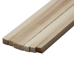 Ihlamur Kare Çıta 6mm 50cm 10 Adet