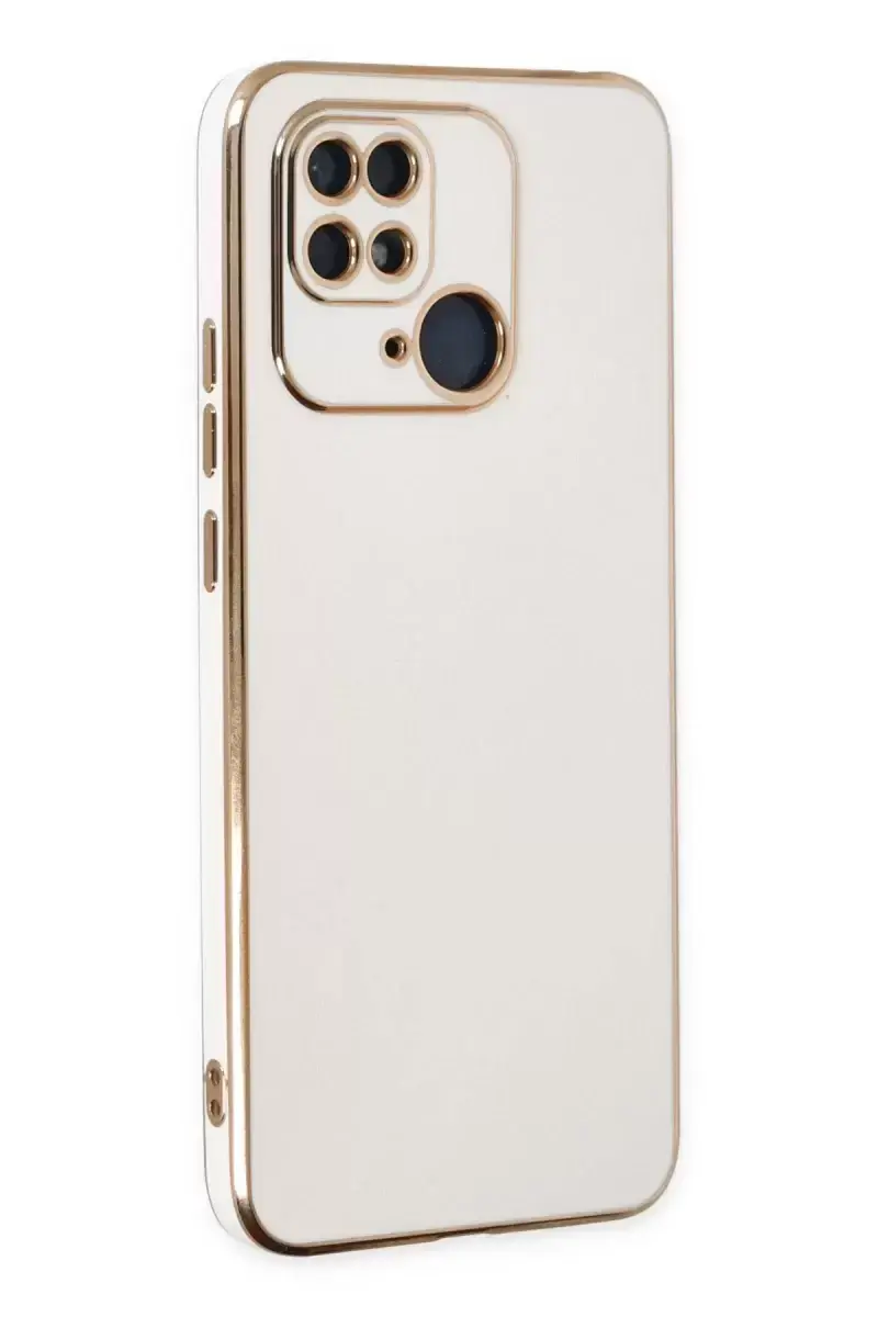 Newface Xiaomi Redmi 10c Kılıf Volet Silikon - Beyaz