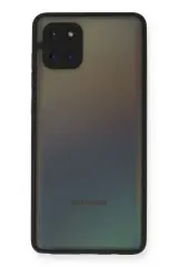 Newface Samsung Galaxy A81 / Note 10 Lite Kılıf Montreal Silikon Kapak - Siyah
