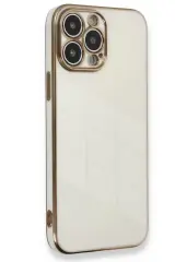 Newface Apple İphone 15 Pro Kılıf Volet Silikon - Beyaz