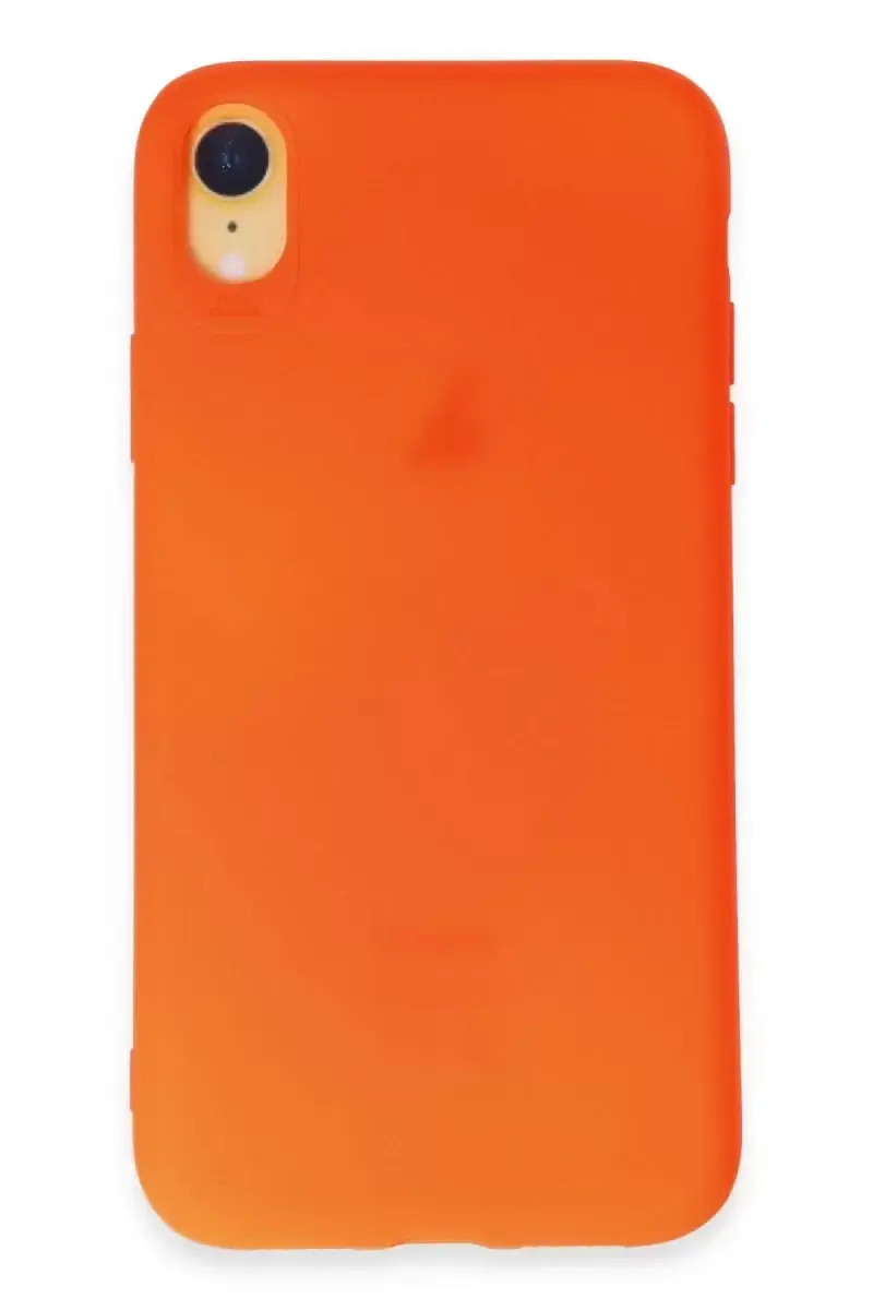 Newface Apple İphone Xr Kılıf First Silikon - Parlak Turuncu