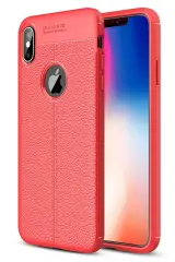 Newface İphone Xs Max Kılıf Auto Focus Kapak - Kırmızı