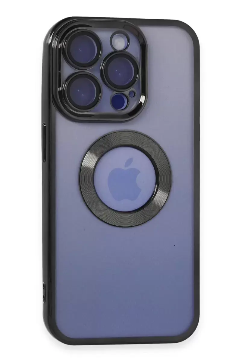 Newface Apple İphone 15 Pro Max Kılıf Slot Silikon - Siyah