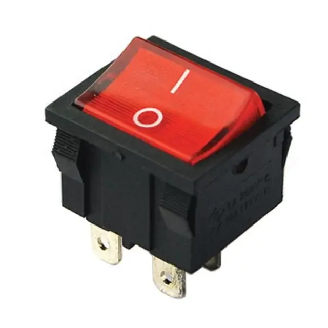 Orta Boy Işıklı Anahtar On-off 4 Pin (ıc-126)