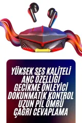 Bluetooth Kulaklık Hd Ses Kaliteli Işıklı Metal Kasa Ios Android Uyumlu Mikrofonlu