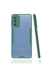 Newface Samsung Galaxy M52 5g Kılıf Platin Silikon - Yeşil