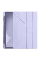 Newface Apple İpad Pro 11 (2024) Kılıf Kalemlikli Hugo Tablet Kılıfı - Lila