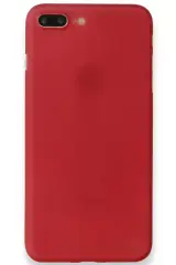 Newface Apple İphone 8 Plus Kılıf Pp Ultra İnce Kapak - Kırmızı
