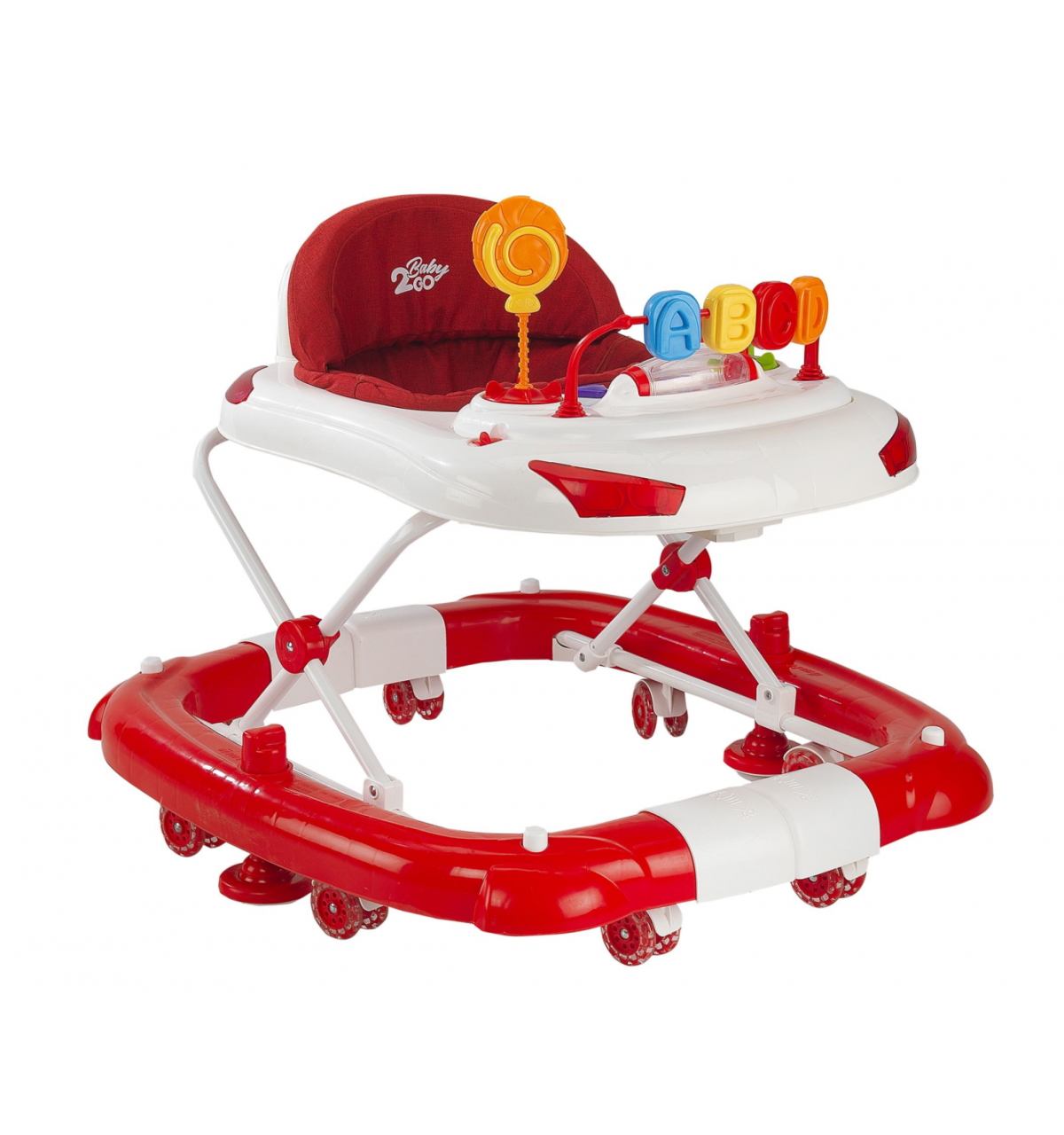 Baby2Go 2082 Sallanır Yürüteç - Kırmızı