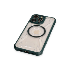 İphone 13 Pro Kılıf Prag Magneticsafe Kapak - Koyu Yeşil