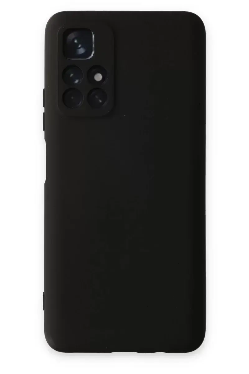Newface Xiaomi Redmi Note 11t Kılıf Nano İçi Kadife Silikon - Siyah