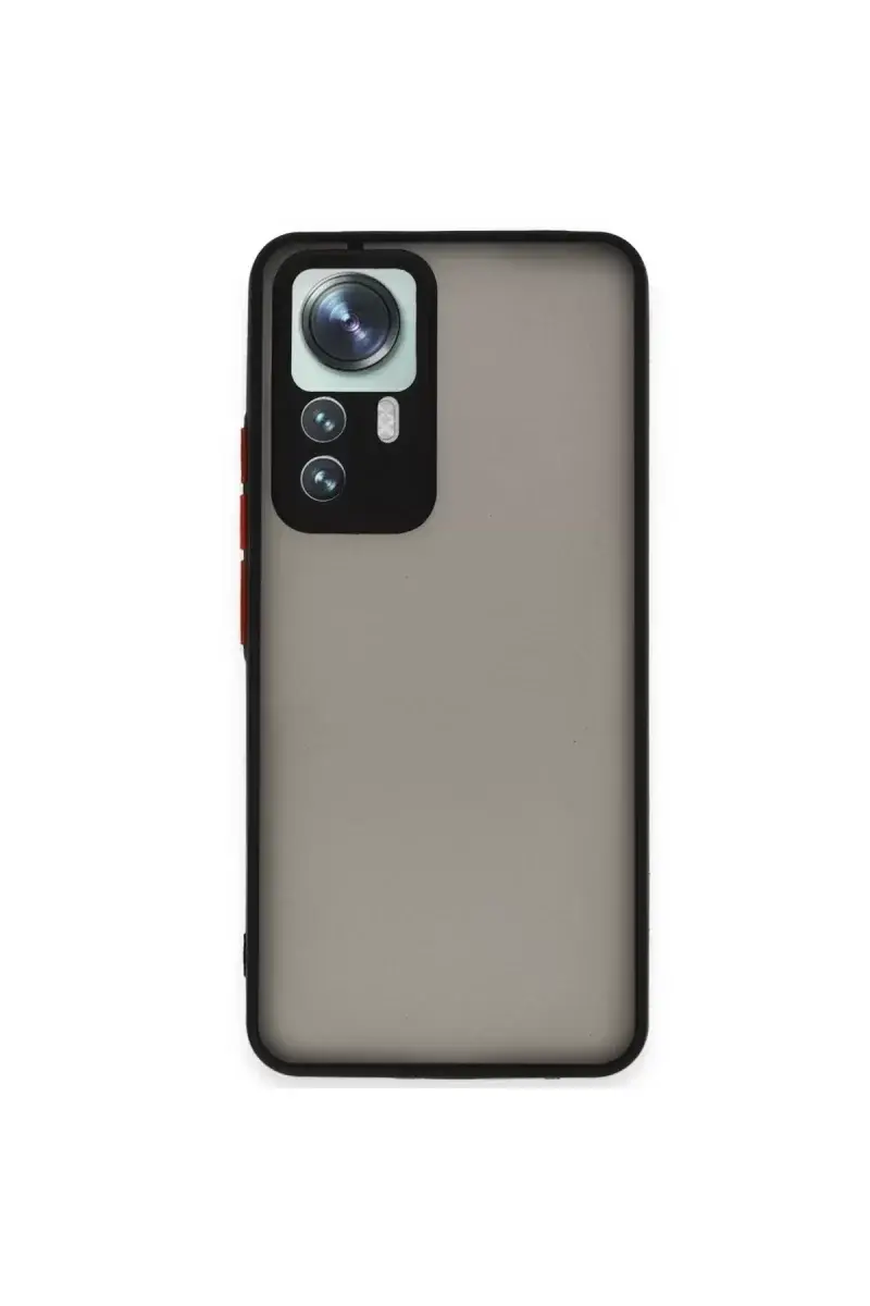 Newface Xiaomi Mi 12t Pro Kılıf Montreal Silikon Kapak - Siyah