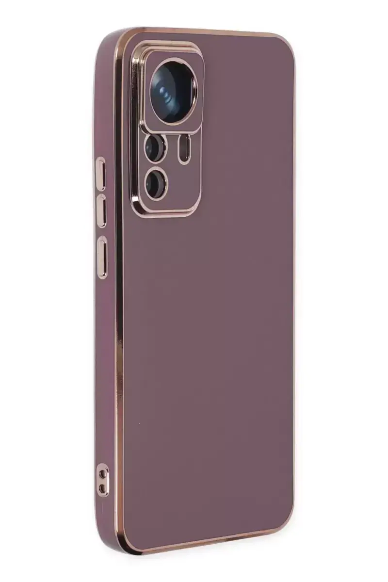 Newface Xiaomi Mi 12t Pro Kılıf Volet Silikon - Mor