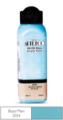 Akrilik Ahşap Boyası 140ml 3034 Buzul Mavi