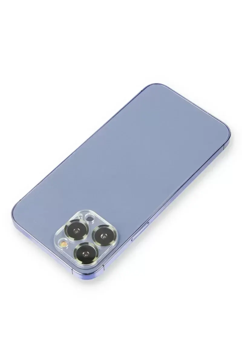 Newface İphone 12 Pro Metal Kamera Lens Koruma Cam - Koyu Yeşil