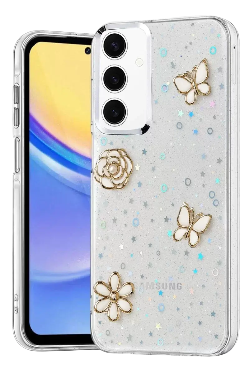 Newface Samsung Galaxy A15 4g Fiyonk Desenli Kapak - Desen 10