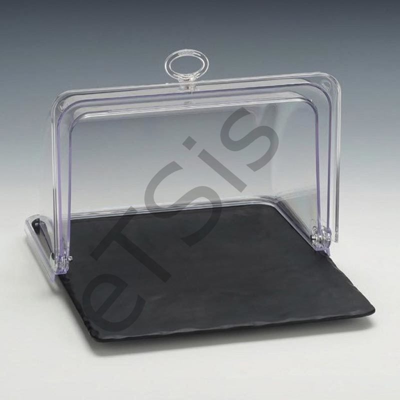 Muhafaza Kabı, Polikarbon Rolltop Kapaklı, Melamin Altlı, GN 1/2, 32x26x h:20 cm